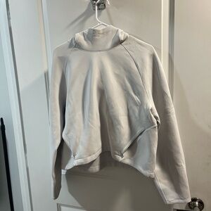 Lululemon Women's blue High-Neck Top Hoodie Very Good Condition Size 12